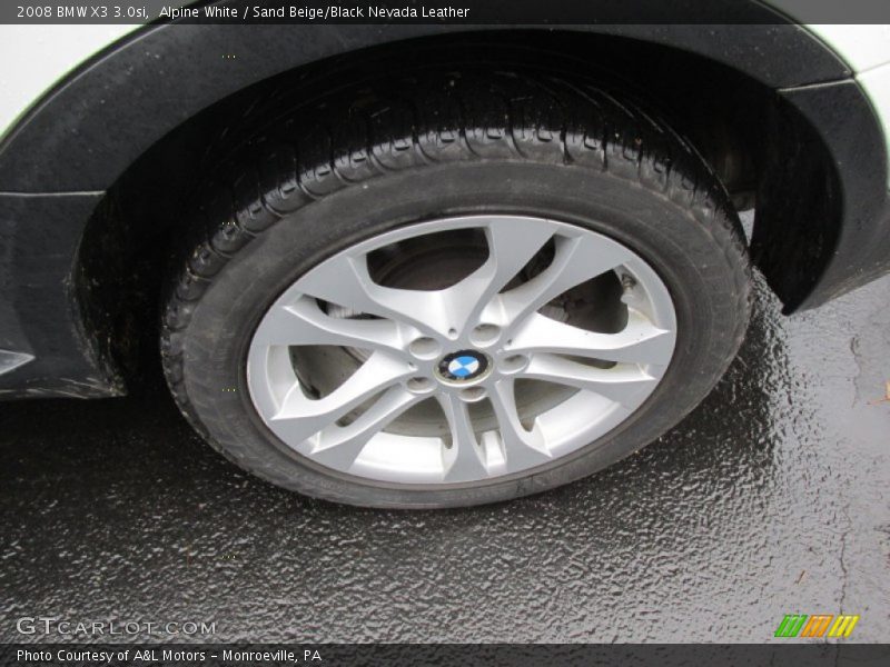 Alpine White / Sand Beige/Black Nevada Leather 2008 BMW X3 3.0si