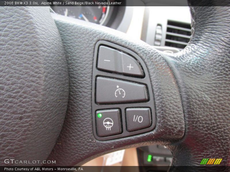 Alpine White / Sand Beige/Black Nevada Leather 2008 BMW X3 3.0si
