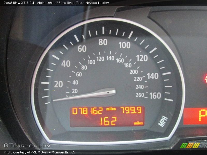 Alpine White / Sand Beige/Black Nevada Leather 2008 BMW X3 3.0si