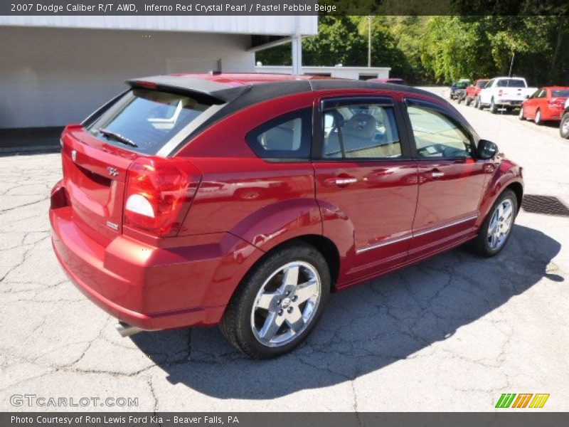 Inferno Red Crystal Pearl / Pastel Pebble Beige 2007 Dodge Caliber R/T AWD