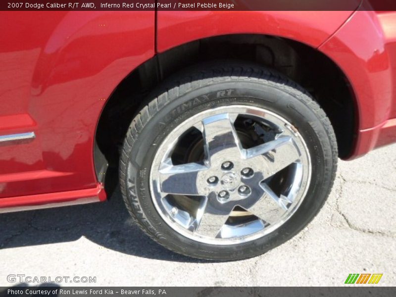 Inferno Red Crystal Pearl / Pastel Pebble Beige 2007 Dodge Caliber R/T AWD