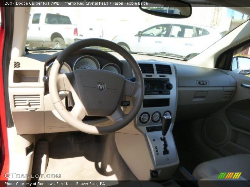 Inferno Red Crystal Pearl / Pastel Pebble Beige 2007 Dodge Caliber R/T AWD