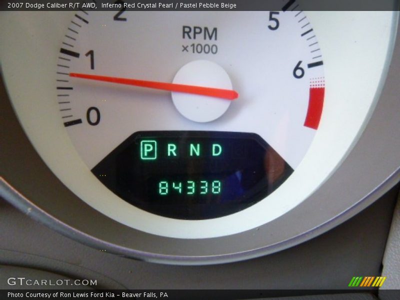 Inferno Red Crystal Pearl / Pastel Pebble Beige 2007 Dodge Caliber R/T AWD