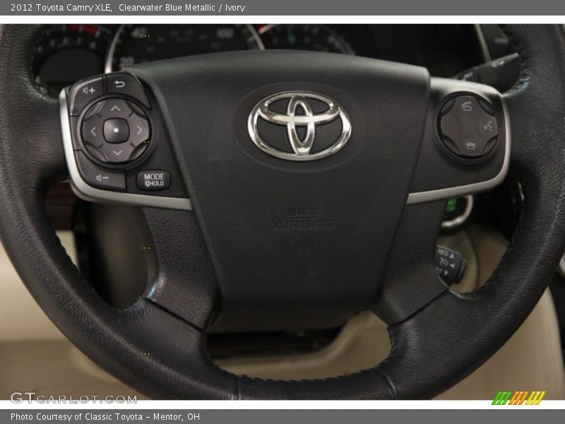 Clearwater Blue Metallic / Ivory 2012 Toyota Camry XLE