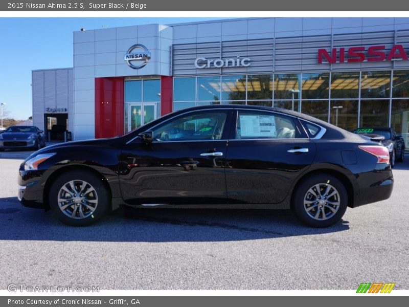 Super Black / Beige 2015 Nissan Altima 2.5 S