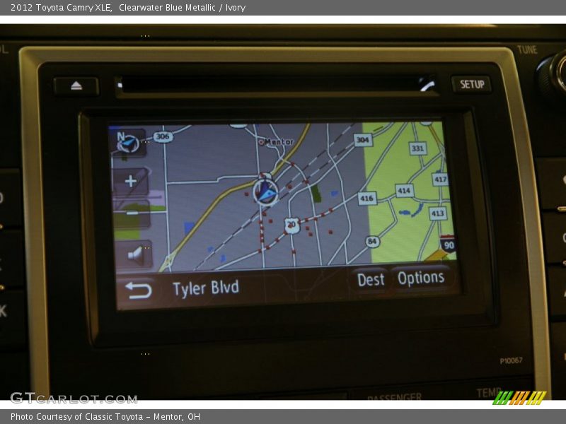 Clearwater Blue Metallic / Ivory 2012 Toyota Camry XLE