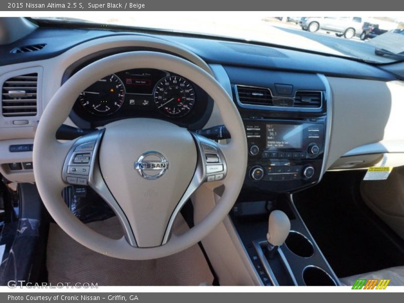 Super Black / Beige 2015 Nissan Altima 2.5 S