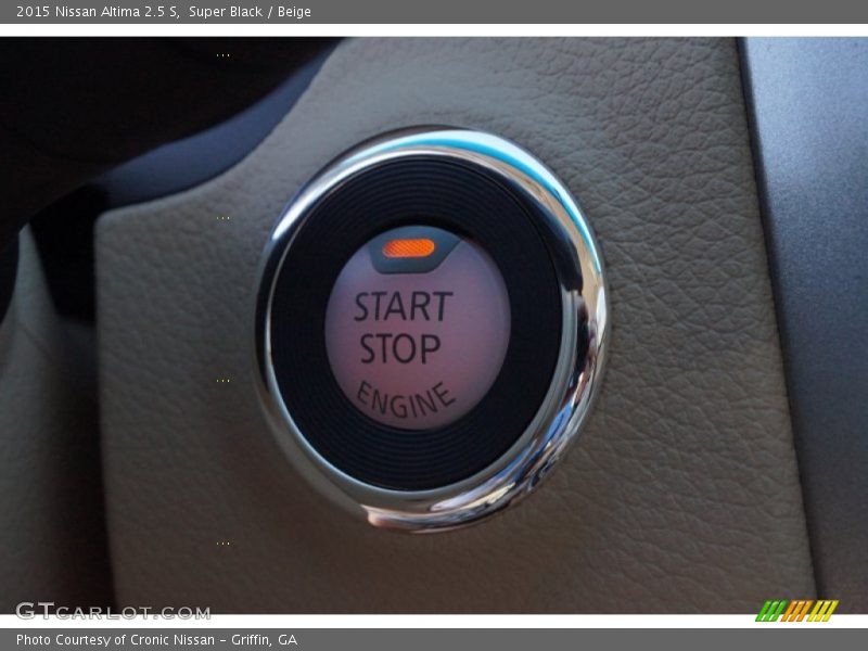 Super Black / Beige 2015 Nissan Altima 2.5 S
