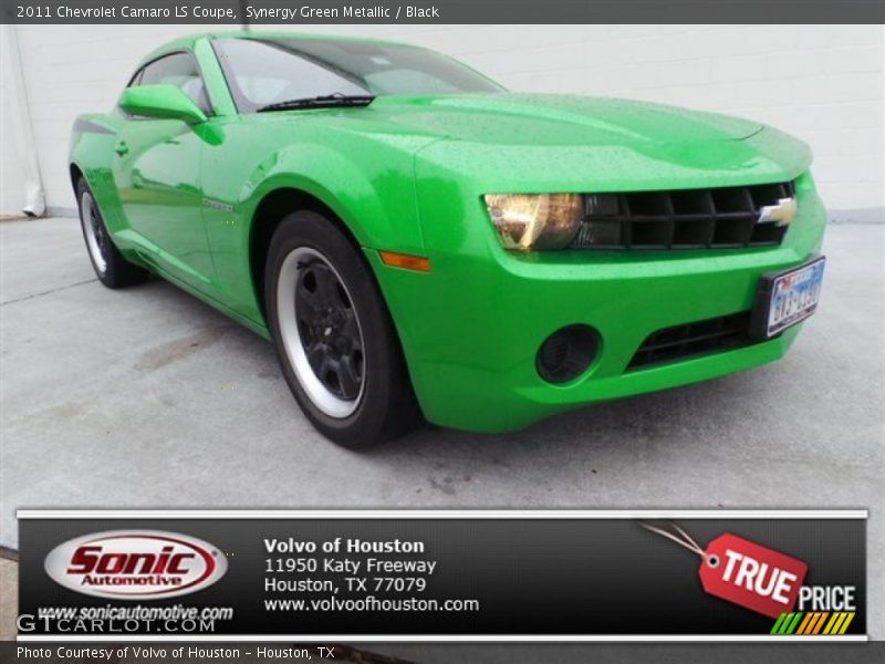 Synergy Green Metallic / Black 2011 Chevrolet Camaro LS Coupe