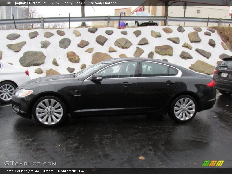 Ebony Black / Charcoal/Charcoal 2009 Jaguar XF Premium Luxury