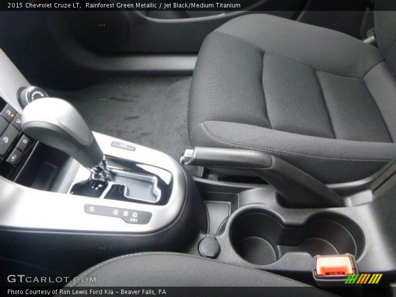 Rainforest Green Metallic / Jet Black/Medium Titanium 2015 Chevrolet Cruze LT