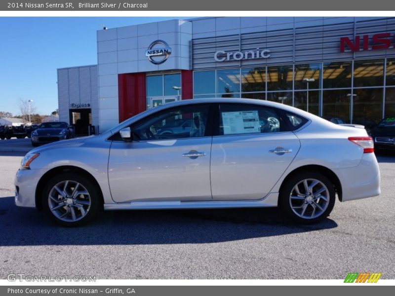 Brilliant Silver / Charcoal 2014 Nissan Sentra SR