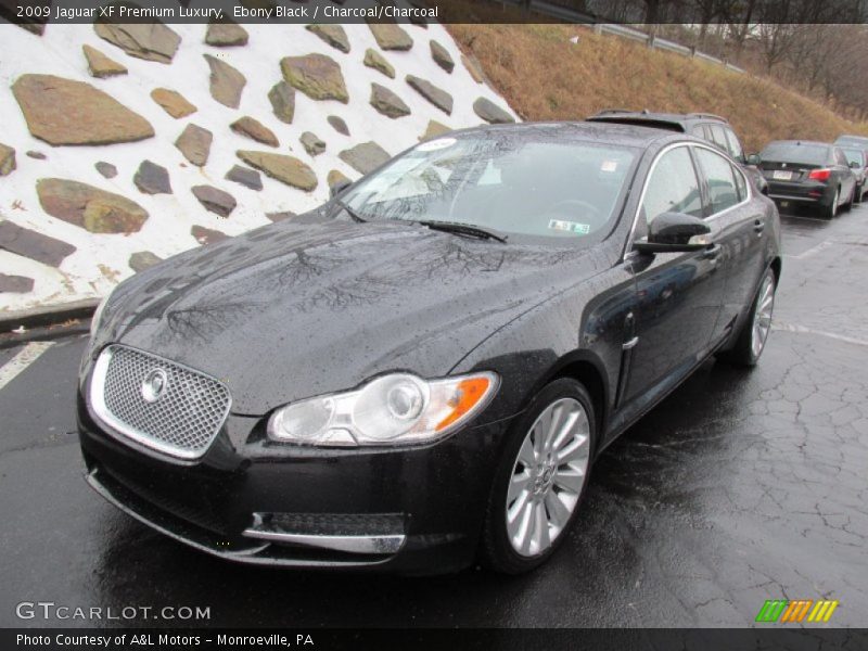Ebony Black / Charcoal/Charcoal 2009 Jaguar XF Premium Luxury