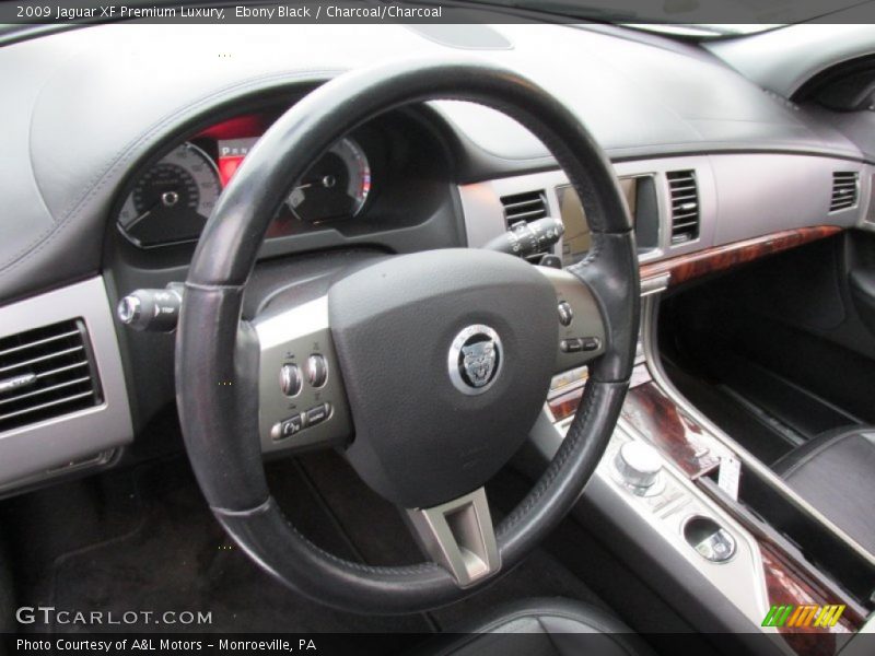 Ebony Black / Charcoal/Charcoal 2009 Jaguar XF Premium Luxury