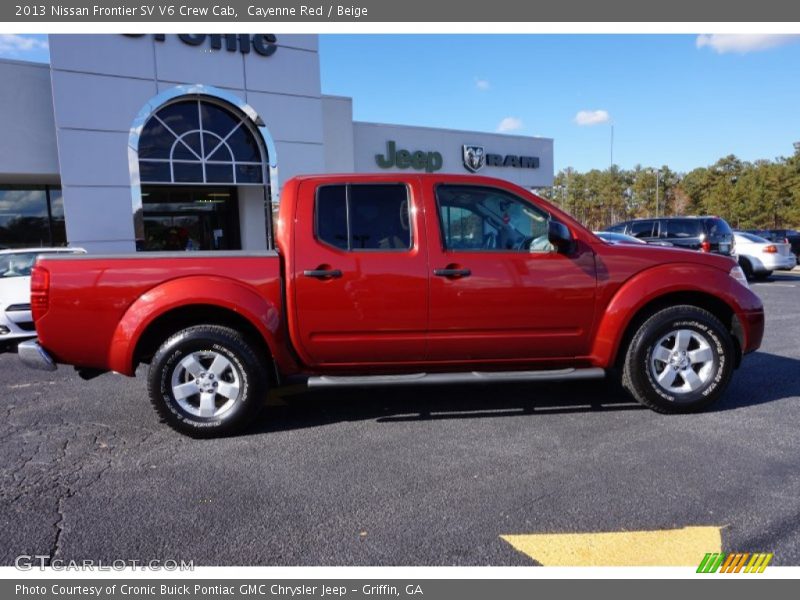Cayenne Red / Beige 2013 Nissan Frontier SV V6 Crew Cab