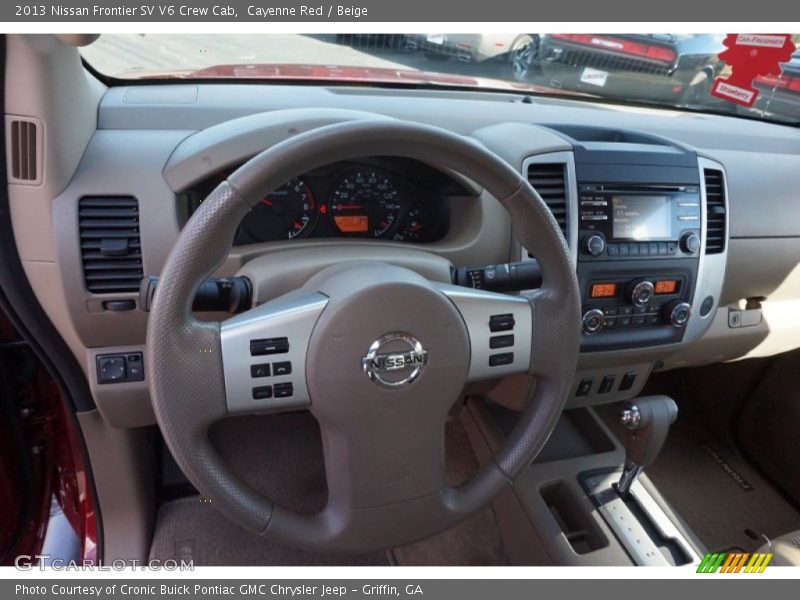 Cayenne Red / Beige 2013 Nissan Frontier SV V6 Crew Cab