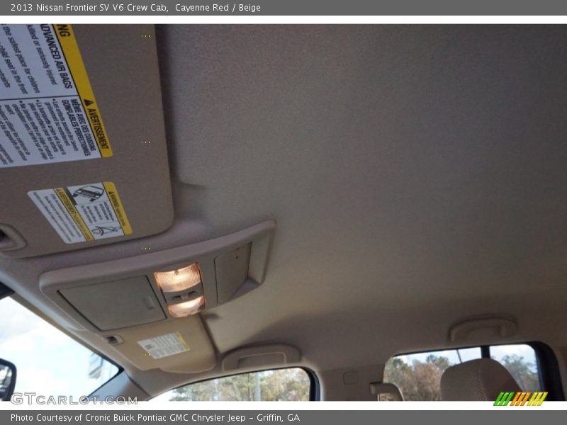 Cayenne Red / Beige 2013 Nissan Frontier SV V6 Crew Cab