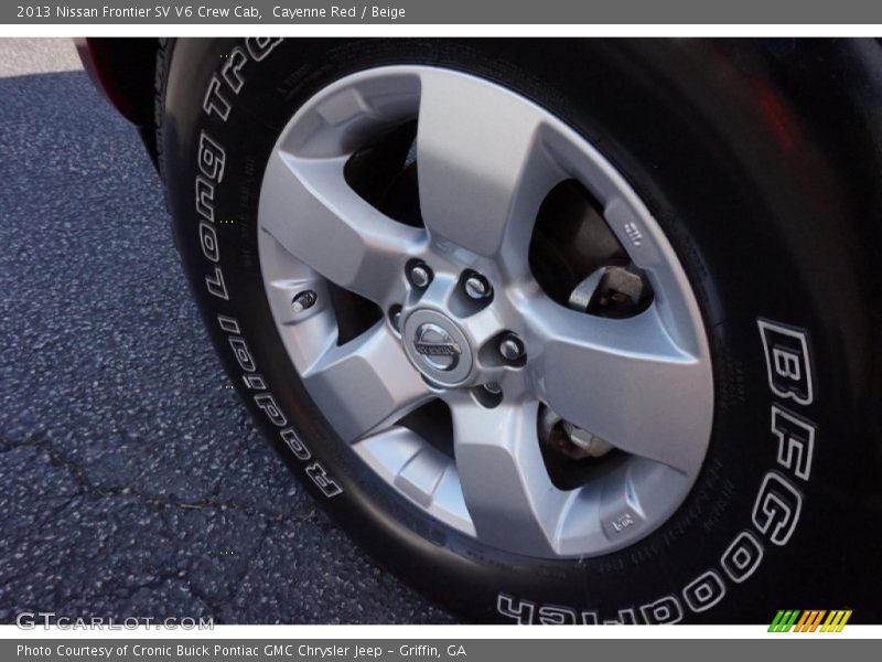 Cayenne Red / Beige 2013 Nissan Frontier SV V6 Crew Cab