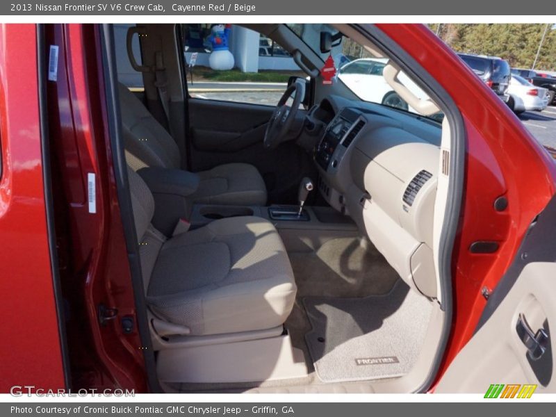 Cayenne Red / Beige 2013 Nissan Frontier SV V6 Crew Cab