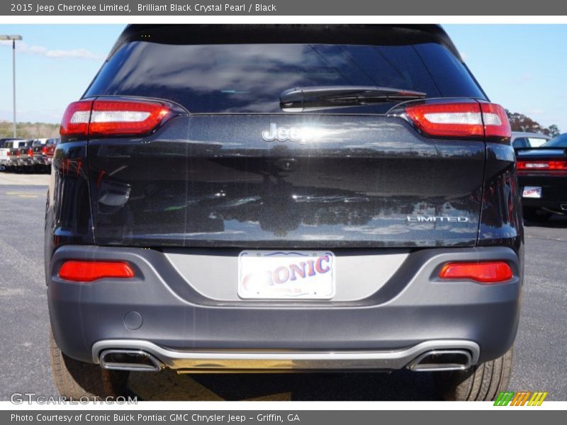 Brilliant Black Crystal Pearl / Black 2015 Jeep Cherokee Limited