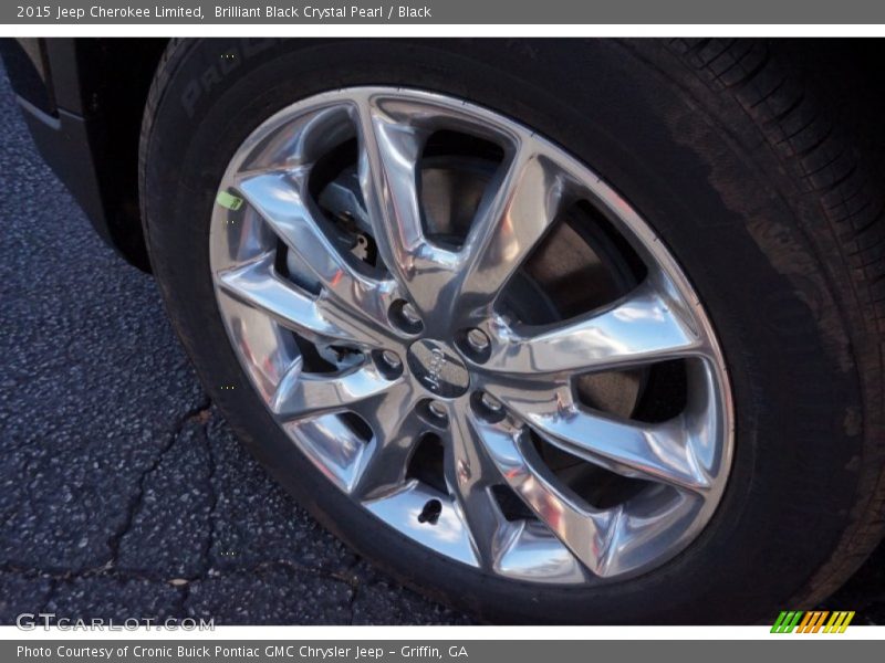 Brilliant Black Crystal Pearl / Black 2015 Jeep Cherokee Limited