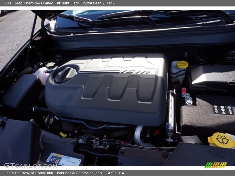 Brilliant Black Crystal Pearl / Black 2015 Jeep Cherokee Limited