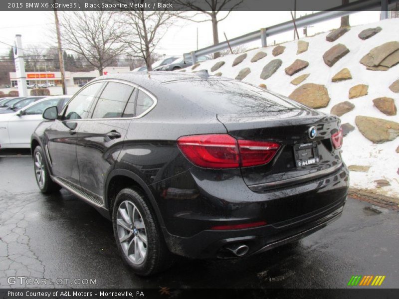 Black Sapphire Metallic / Black 2015 BMW X6 xDrive35i