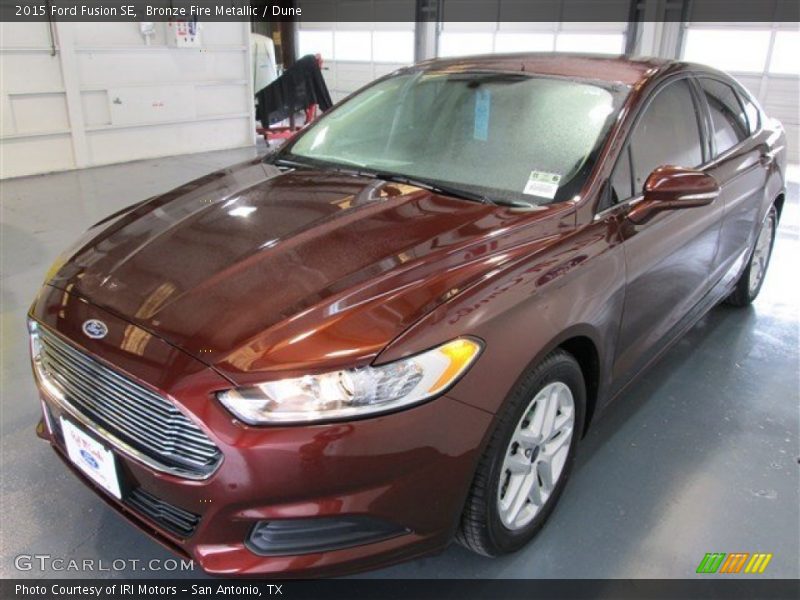 Bronze Fire Metallic / Dune 2015 Ford Fusion SE