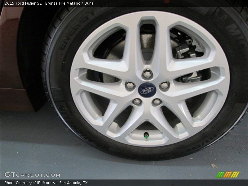 Bronze Fire Metallic / Dune 2015 Ford Fusion SE