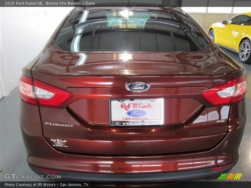 Bronze Fire Metallic / Dune 2015 Ford Fusion SE