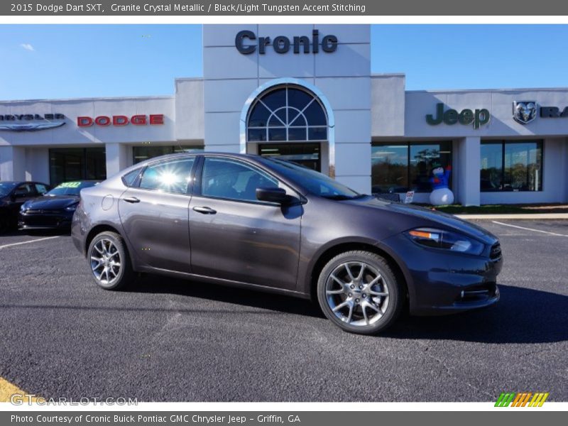 Granite Crystal Metallic / Black/Light Tungsten Accent Stitching 2015 Dodge Dart SXT