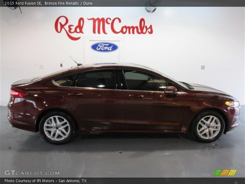 Bronze Fire Metallic / Dune 2015 Ford Fusion SE