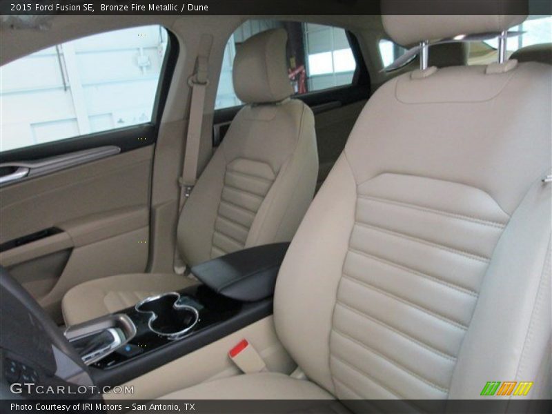 Bronze Fire Metallic / Dune 2015 Ford Fusion SE