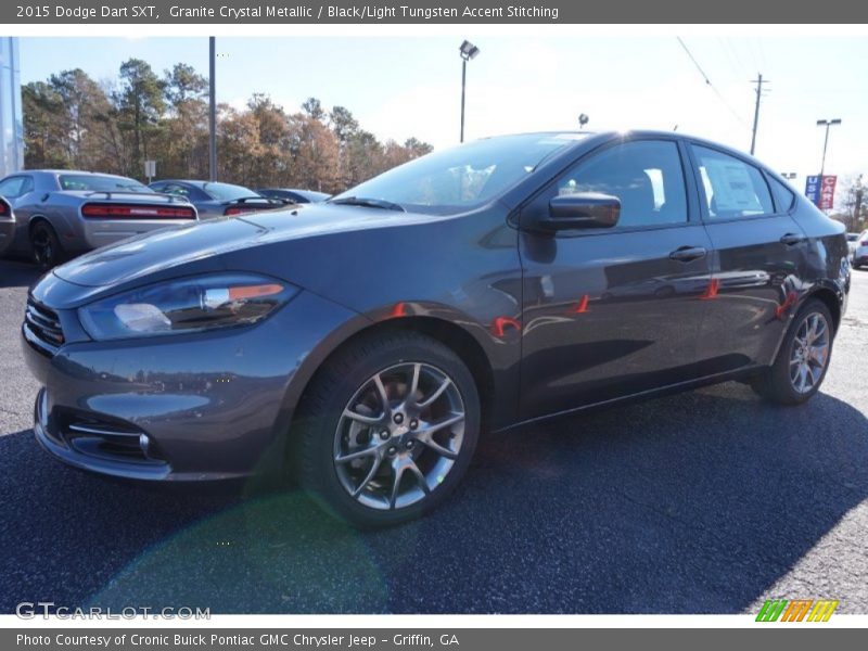 Granite Crystal Metallic / Black/Light Tungsten Accent Stitching 2015 Dodge Dart SXT