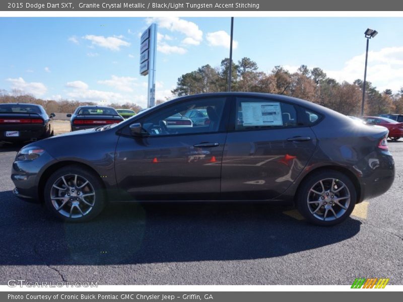Granite Crystal Metallic / Black/Light Tungsten Accent Stitching 2015 Dodge Dart SXT