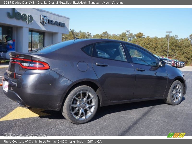 Granite Crystal Metallic / Black/Light Tungsten Accent Stitching 2015 Dodge Dart SXT