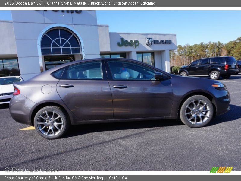 Granite Crystal Metallic / Black/Light Tungsten Accent Stitching 2015 Dodge Dart SXT