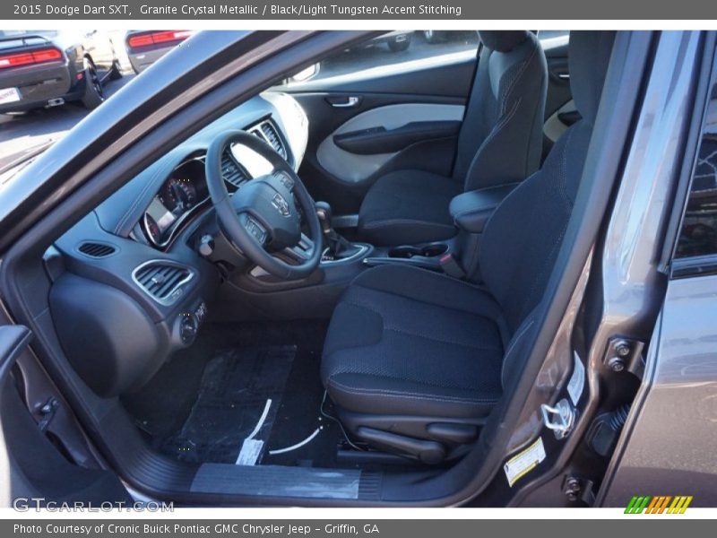 Granite Crystal Metallic / Black/Light Tungsten Accent Stitching 2015 Dodge Dart SXT