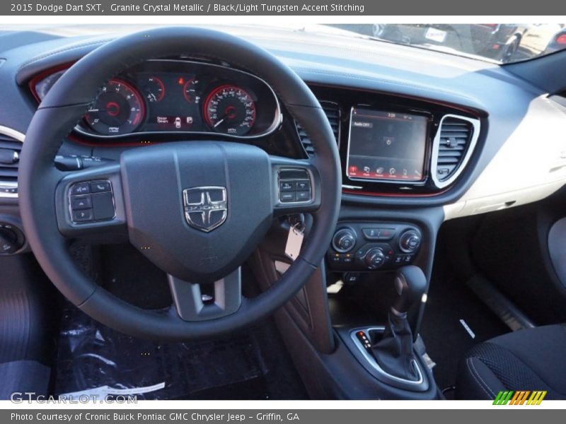 Granite Crystal Metallic / Black/Light Tungsten Accent Stitching 2015 Dodge Dart SXT