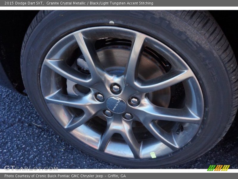 Granite Crystal Metallic / Black/Light Tungsten Accent Stitching 2015 Dodge Dart SXT