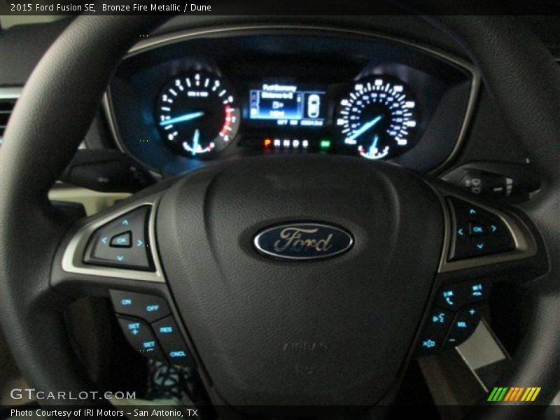 Bronze Fire Metallic / Dune 2015 Ford Fusion SE