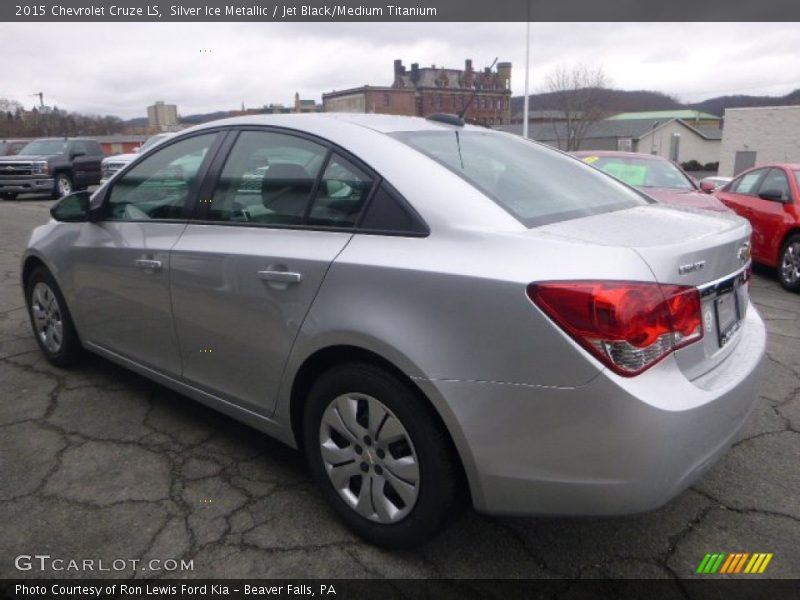 Silver Ice Metallic / Jet Black/Medium Titanium 2015 Chevrolet Cruze LS