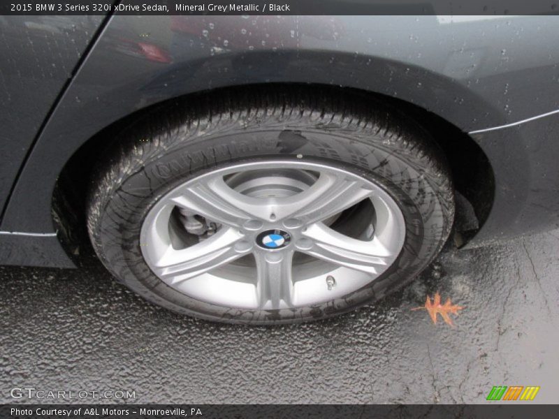 Mineral Grey Metallic / Black 2015 BMW 3 Series 320i xDrive Sedan