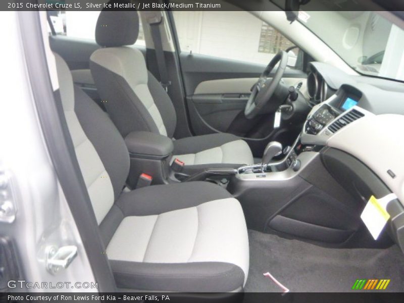 Silver Ice Metallic / Jet Black/Medium Titanium 2015 Chevrolet Cruze LS