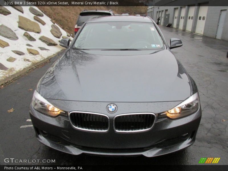 Mineral Grey Metallic / Black 2015 BMW 3 Series 320i xDrive Sedan