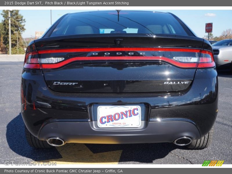 Pitch Black / Black/Light Tungsten Accent Stitching 2015 Dodge Dart SXT