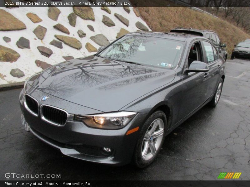 Mineral Grey Metallic / Black 2015 BMW 3 Series 320i xDrive Sedan