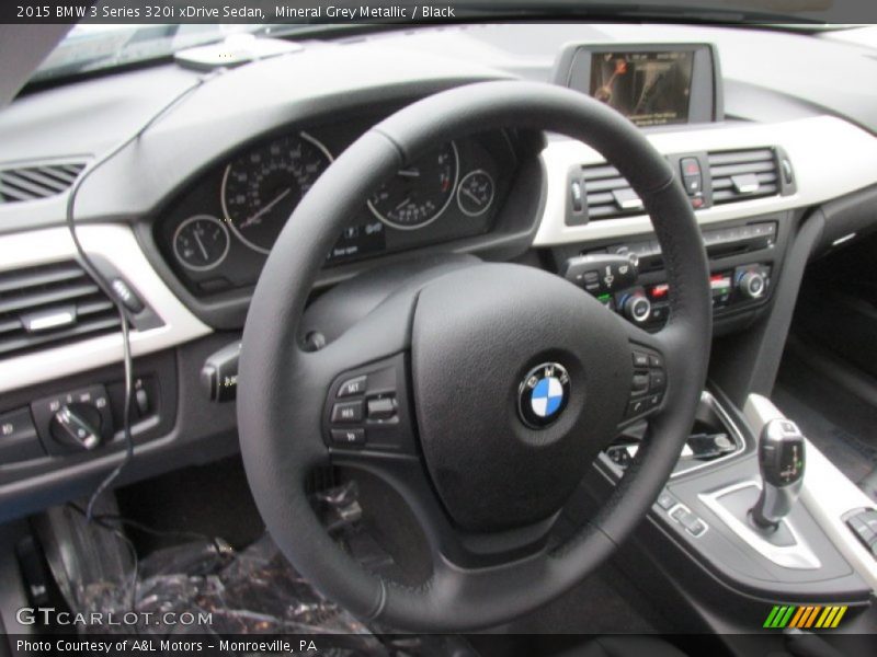 Mineral Grey Metallic / Black 2015 BMW 3 Series 320i xDrive Sedan