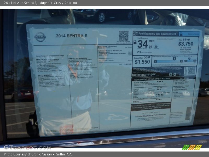 Magnetic Gray / Charcoal 2014 Nissan Sentra S