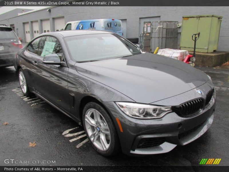 Mineral Grey Metallic / Black 2015 BMW 4 Series 435i xDrive Coupe
